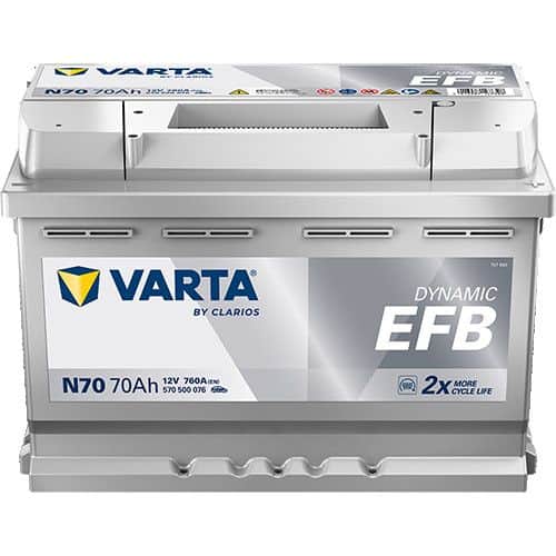 AKUMULATOR VARTA 70AH 760A EFB START STOP