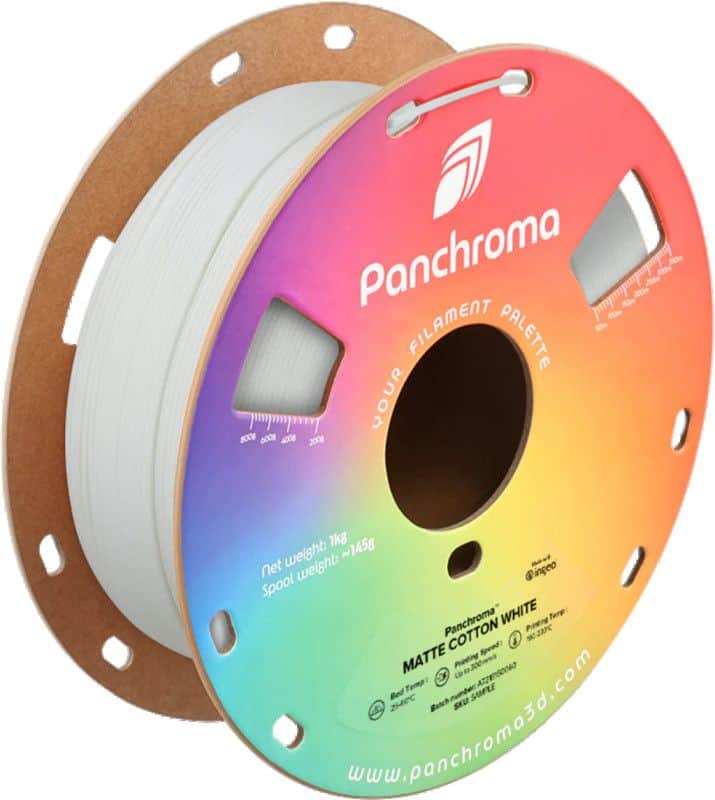 3D PLA Filament Polymaker Panchroma 1,75 mm 1kg Cotton White