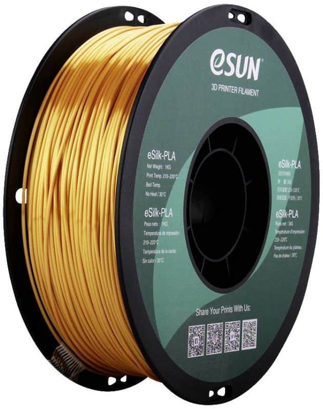 3D ePLA-Silk Filament eSUN 1,75 mm 1 kg Gold