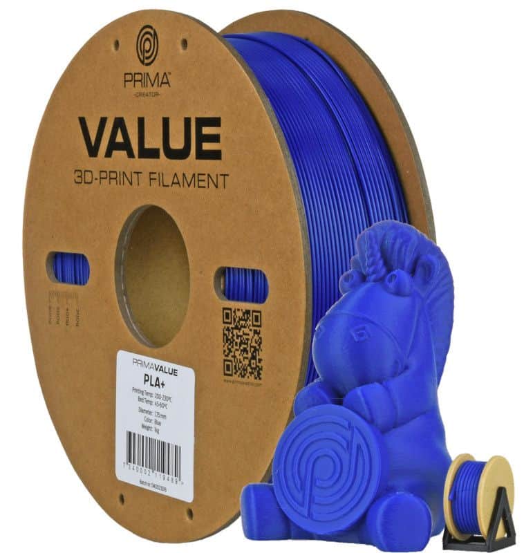 3D PLA+ Printer Filament PrimaValue 1,75mm 1kg Plava