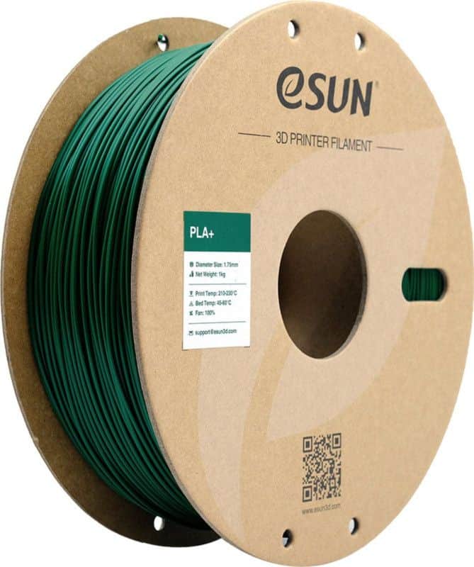 3D PLA+ Filament eSUN 1,75 mm 1 kg Pine Green