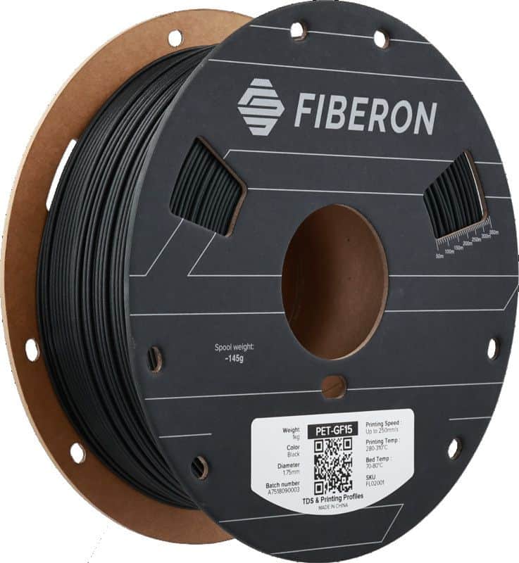 3D PET-GF15 Filament Polymaker Fiberon 1,75mm 1kg Black