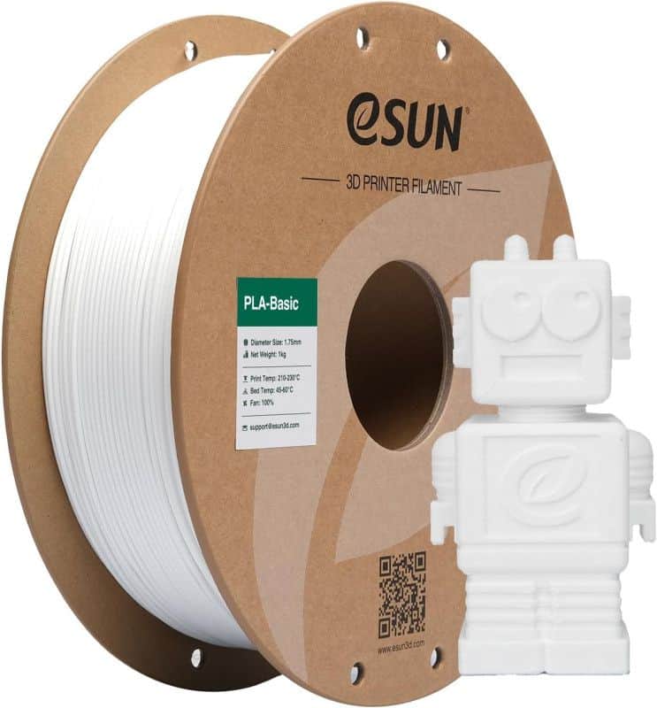3D PLA Basic Filament eSUN 1,75 mm 1 kg White
