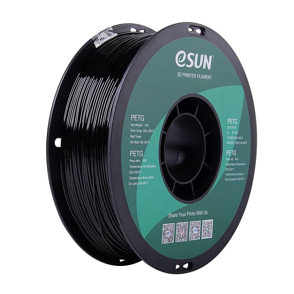 3D PETG Print Filament eSUN 1,75mm 1kg Black