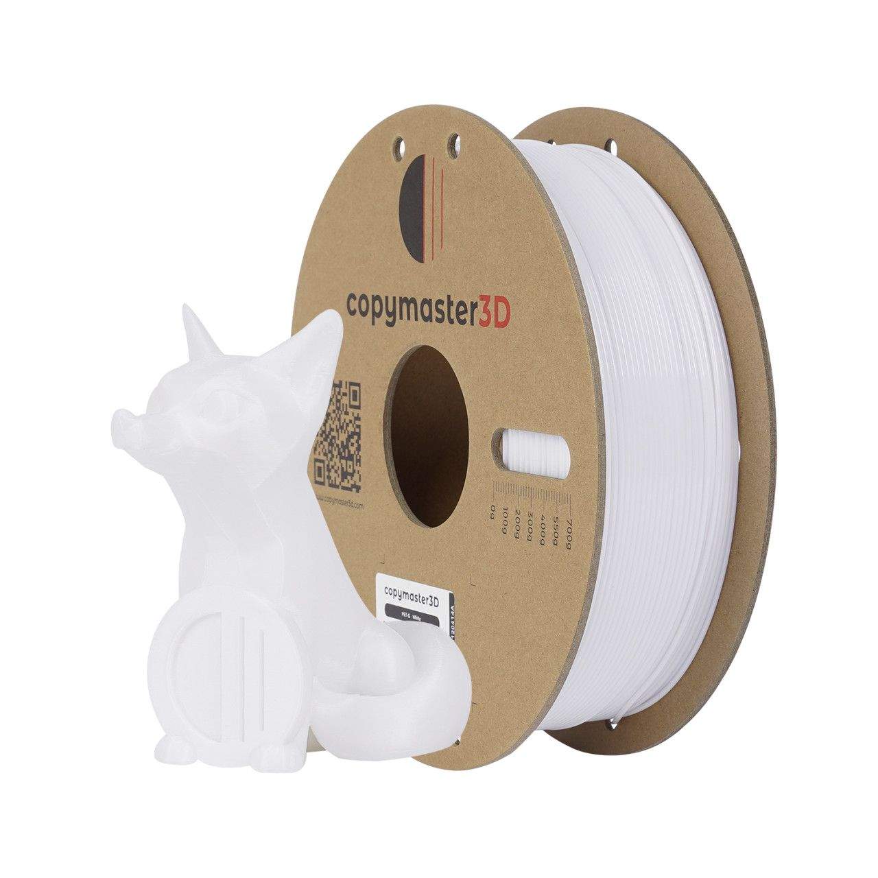 3D PETG Printer Filament Copymaster3D 1,75mm 1kg White