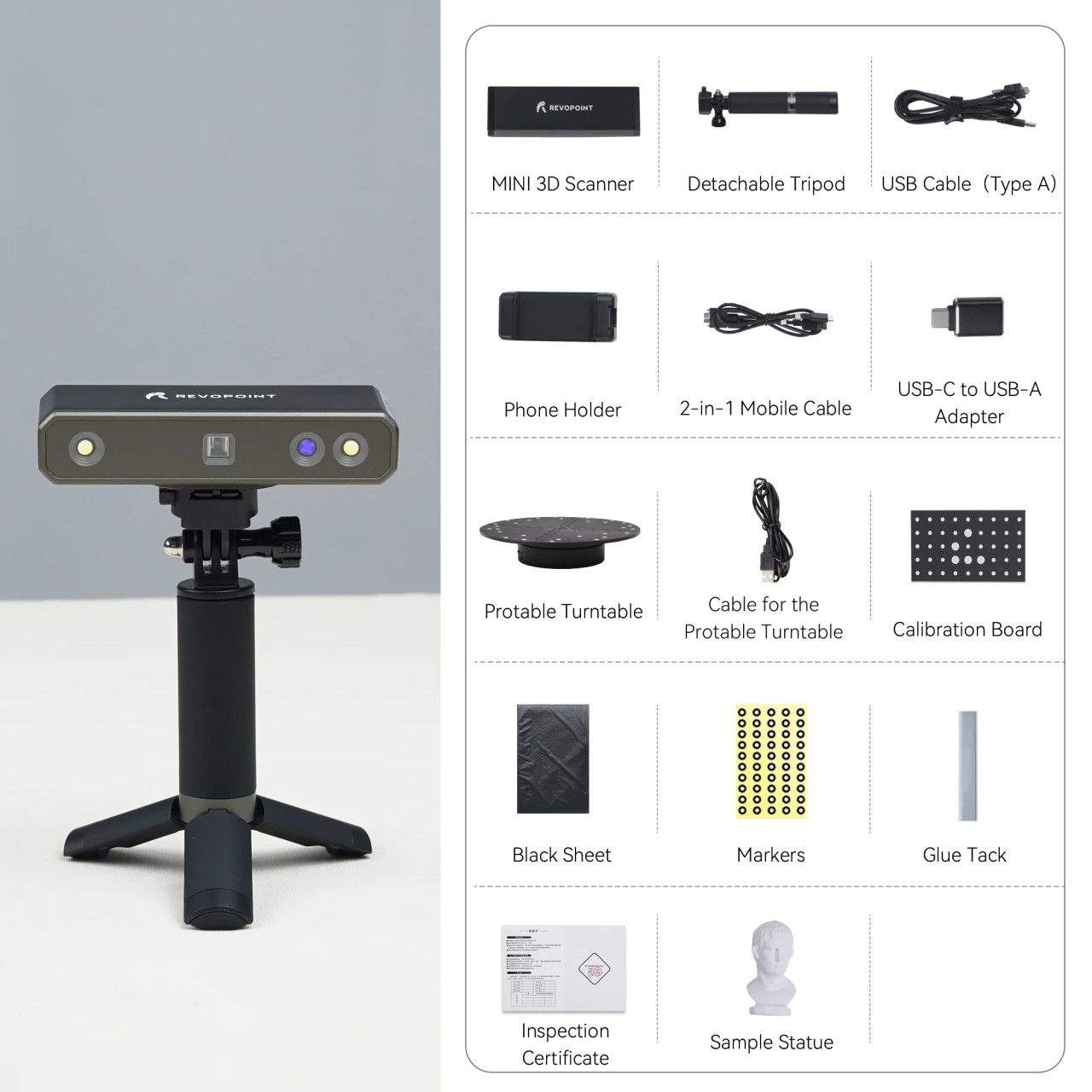 3D Printer Revopoint MINI 3D Scanner Filament