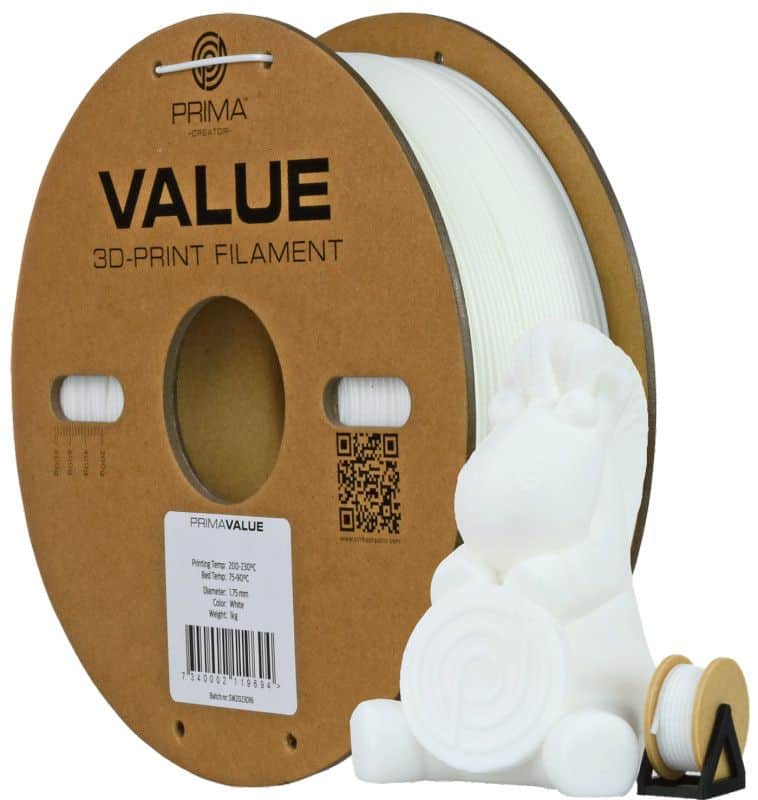3D ABS Printer Filament PrimaValue 1,75mm 1kg Bijela