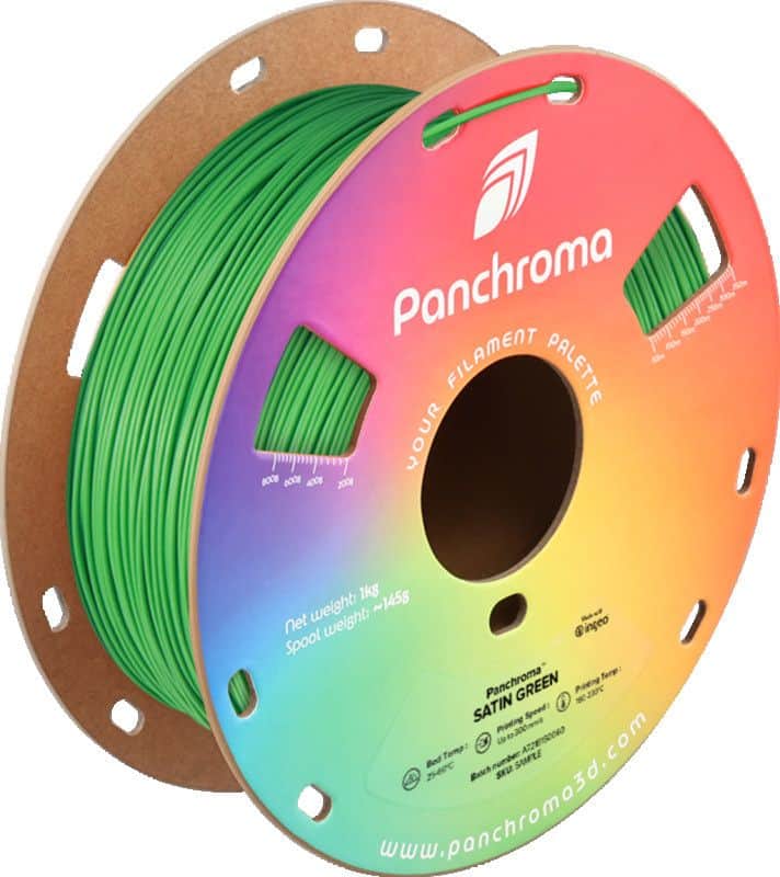 3D PLA Filament Polymaker Panchroma 1,75 mm 1kg Satin Green