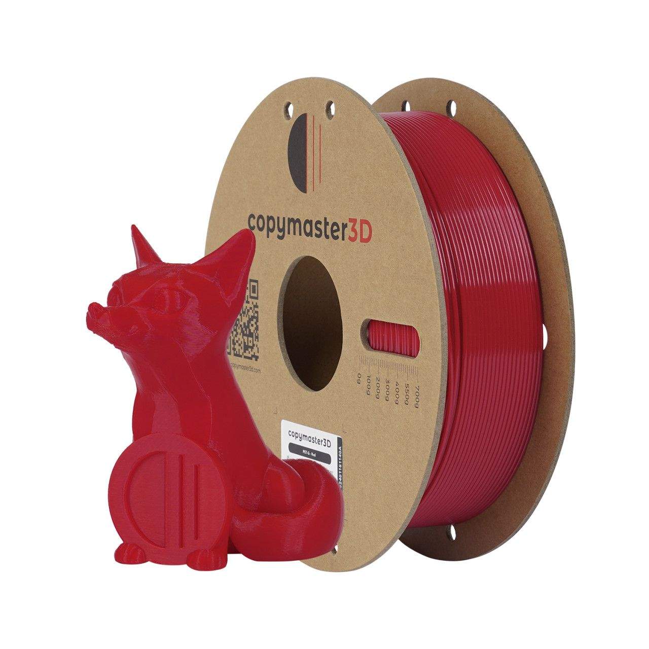 3D PETG Printer Filament Copymaster3D 1,75mm 1kg Red