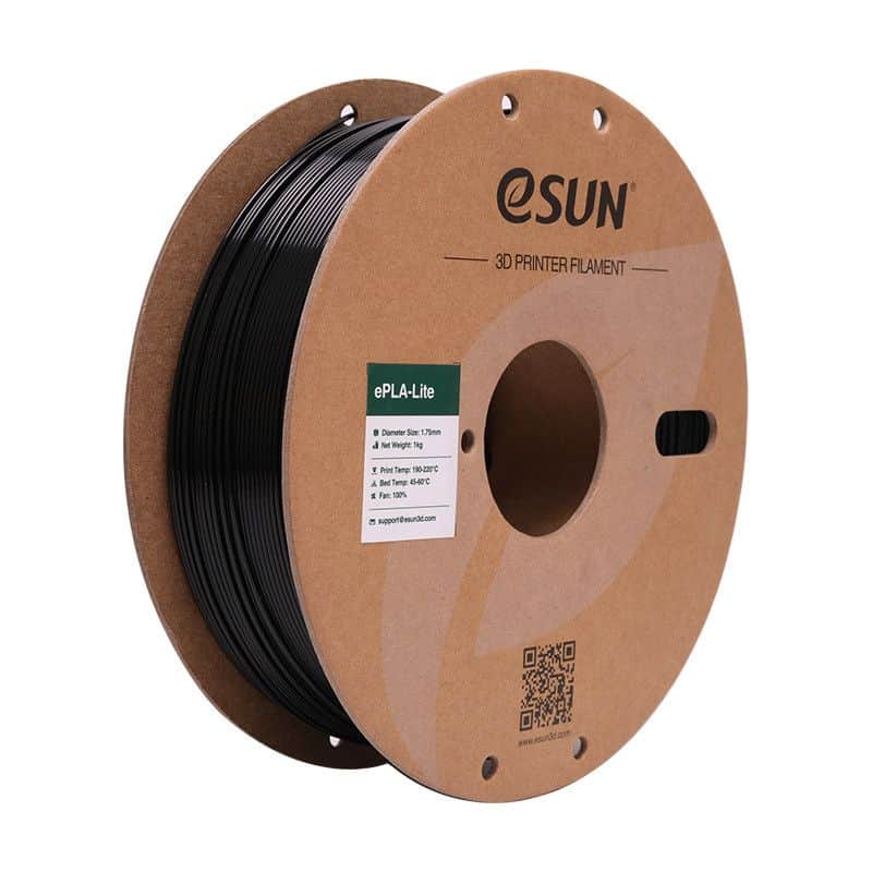 3D ePLA Lite Print Filament eSUN 1,75mm 1kg Black