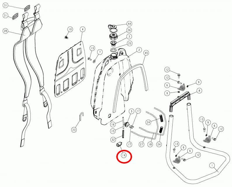 0611910 - Filter goriva BL1200,BL2200,DC5M,M1200