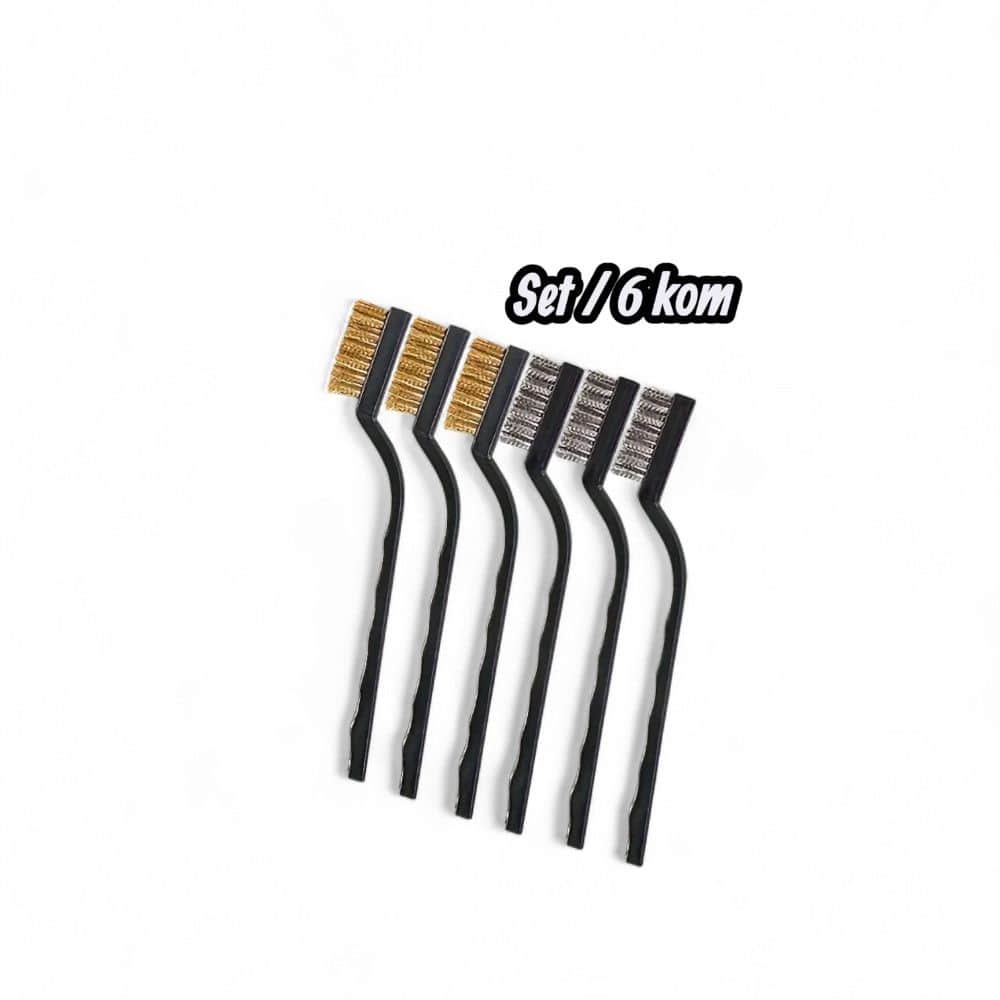 Cetke cetkice mesing zicana cetka celik metal set 6 kom
