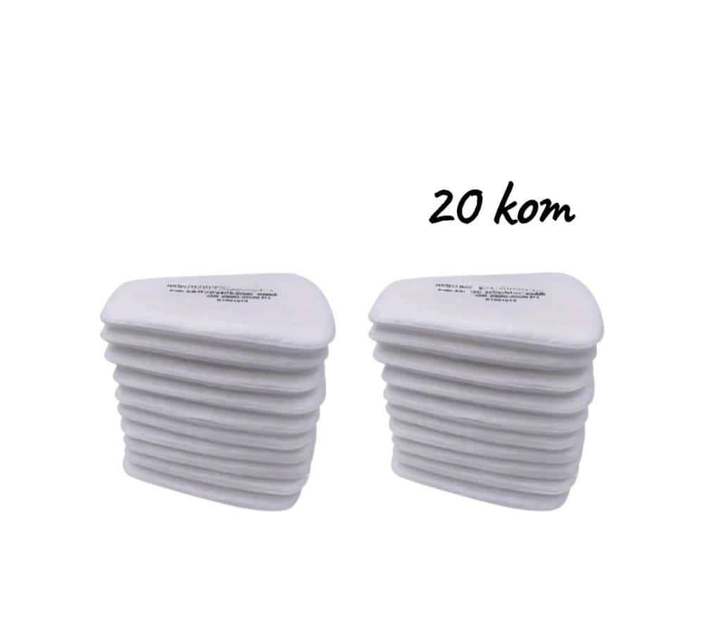 Set 20 komada pamucnih filter ulozaka za masku farbanje lakiranje