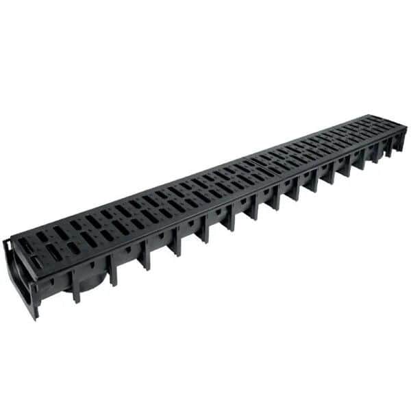 Drenažna kanalica 1000x125x100mm plastična rešetka