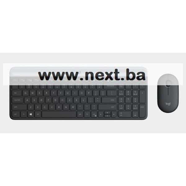 Tipkovnica + miš Logitech MK470 Slim Wireless Crna US raspored