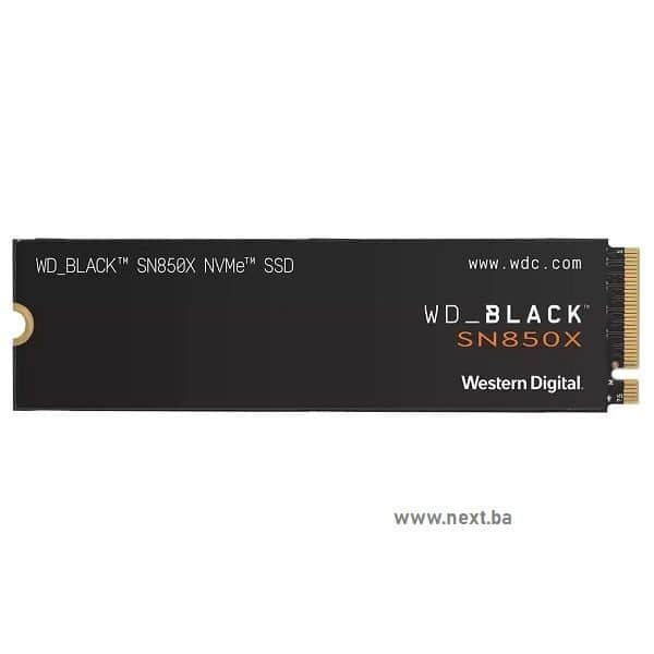 SSD Western Digital Black 1TB WDS100T2X0E SN850X m.2 NVMe
