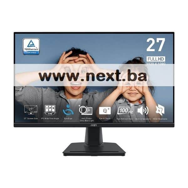 Monitor 27 MSI PRO MP275 FHD IPS 100Hz 1ms HDMI, VGA