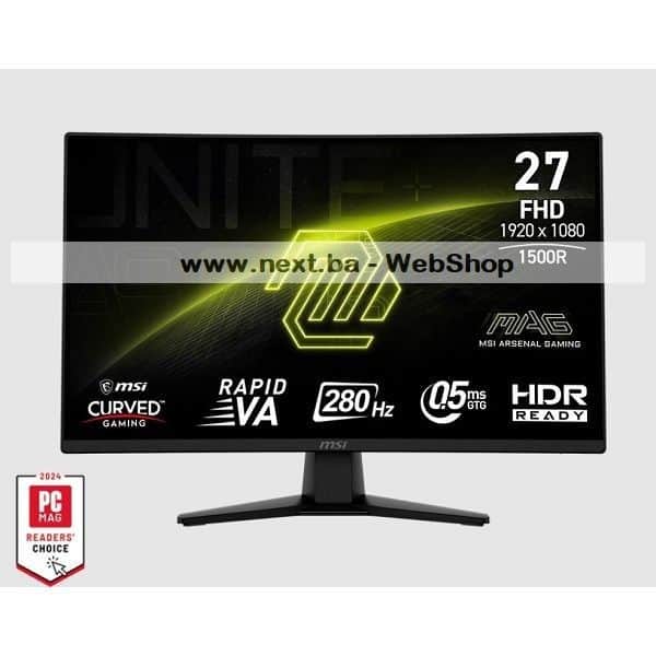 Monitor 27 MSI MAG 274CXF 280Hz, zakrivljeni