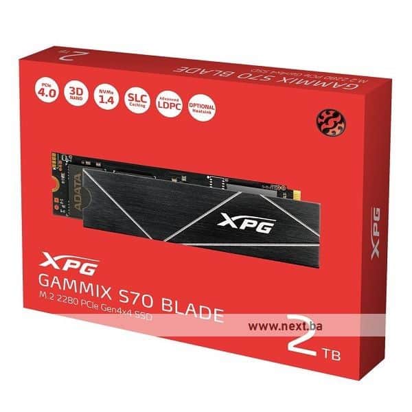 SSD 2TB Adata XPG S70 Blade PCIe 4.0 x4 M.2 2280