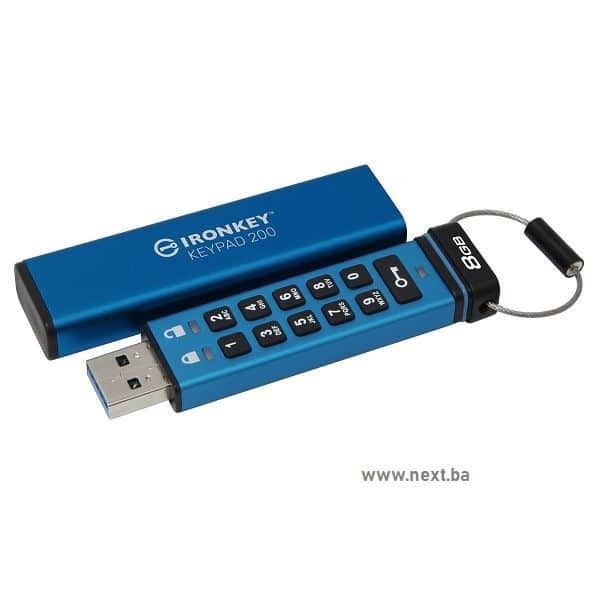 USB DataLocker 8GB IronKey Keypad 200 Kingston IKKP200