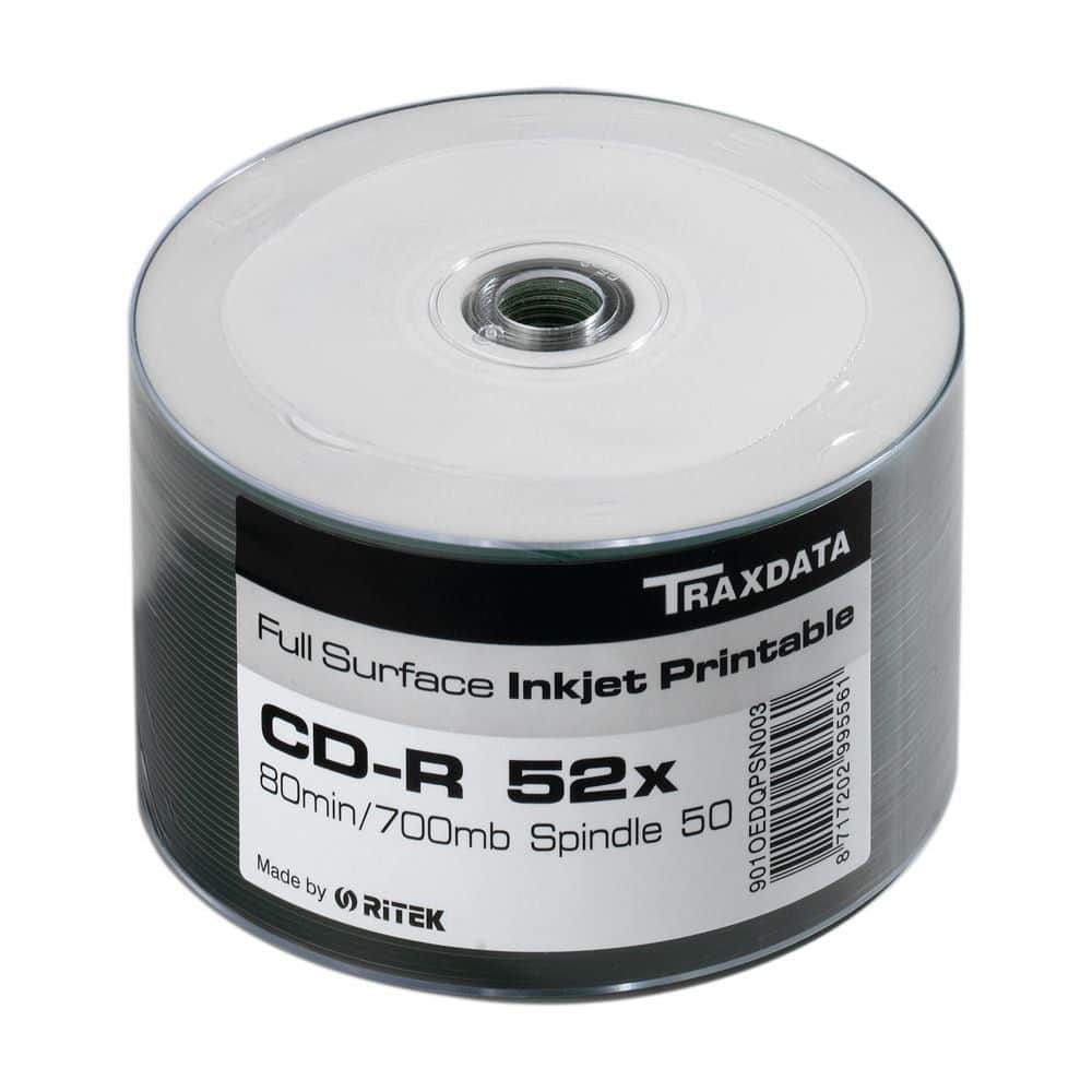 Printabilni CD-R 50 kom White Traxdata