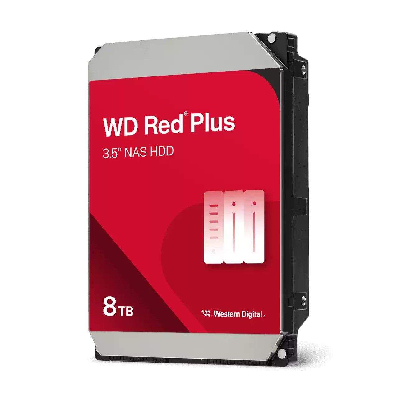 HDD Interni 8TB WD Red Plus NAS (CMR) 3,5 inch SATA WD80EFPX