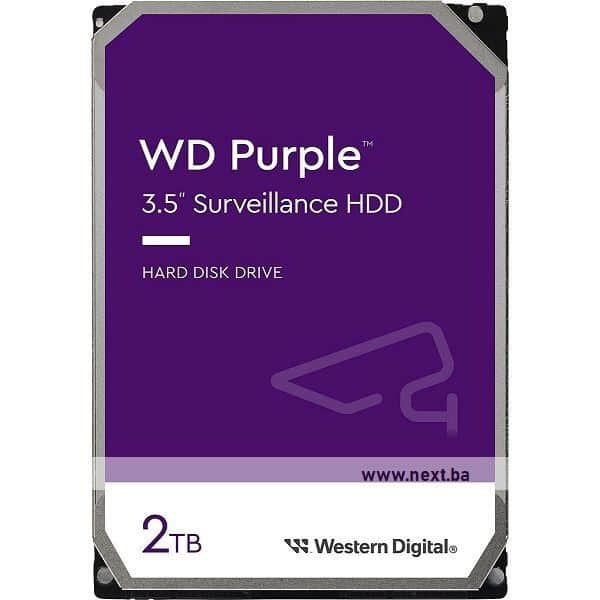 HDD Interni WD Purple Surveillance 2TB 3,5 SATA WD23PURZ