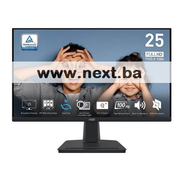 Monitor 25 MSI PRO MP251 FHD IPS 100Hz HDMI VGA