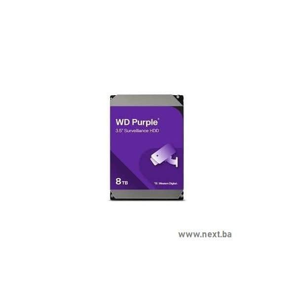 HDD Interni 8TB WD Purple Surveillance 3.5 SATA WD85PURZ 256MB