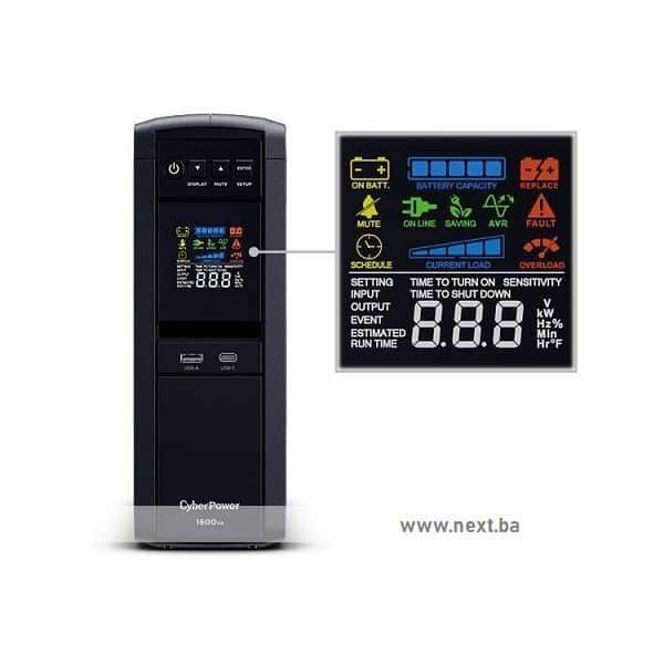 UPS CyberPower 1600VA/1000W CP1600EPFCLCD