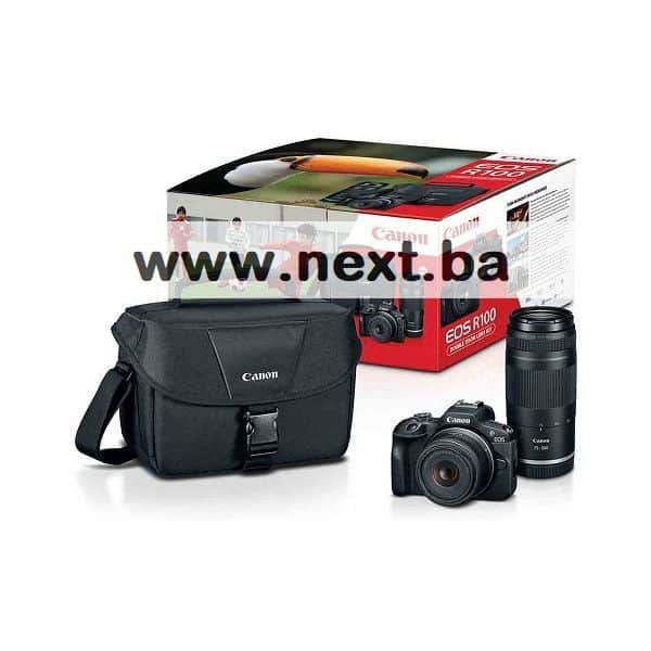 Fotoaparat CANON mirrorless EOS R100 + RF S18-45mm + RF 75-300mm