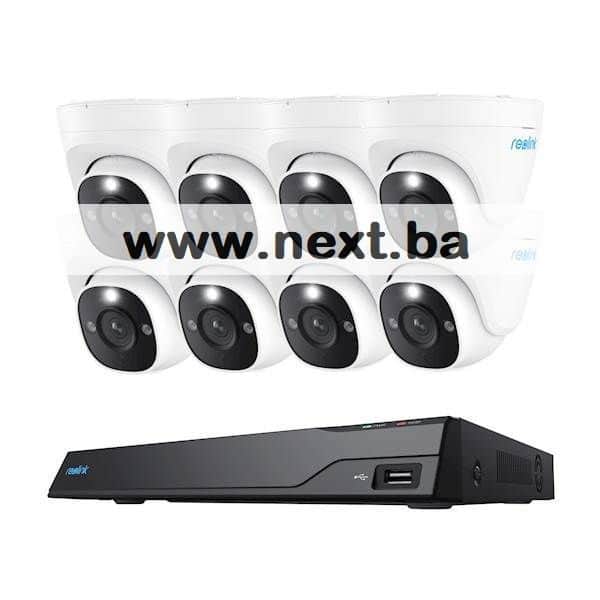 Snimač Reolink NVS16-12MD8 4K 12MP 16 kanal NVR 4TB HDD, 8 kamera