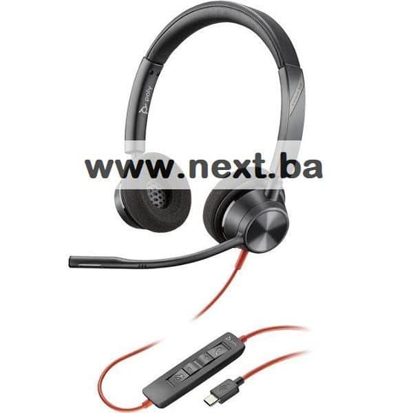 Slušalice HP Poly 3320 USB-C + USB-C/A Adapter 8X219AA