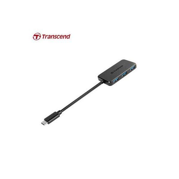 USB HUB Transcend 4xUSB3.1 Gen1, USB-CM, Black, TS-HUB2C