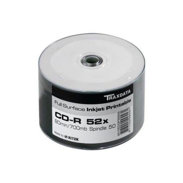 Printabilni CD-R Traxdata SP50 WHITE 50 komada