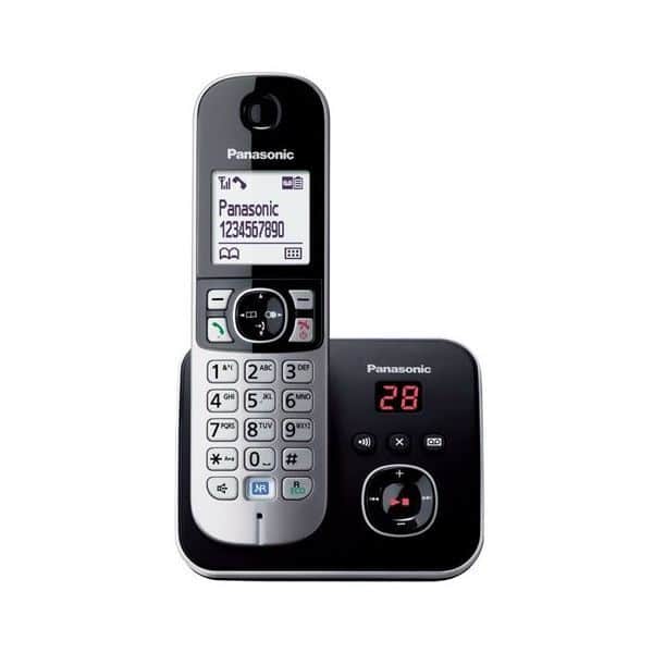 Telefon bežični PANASONIC KX-TG6821FXB crni TAM sekretarica