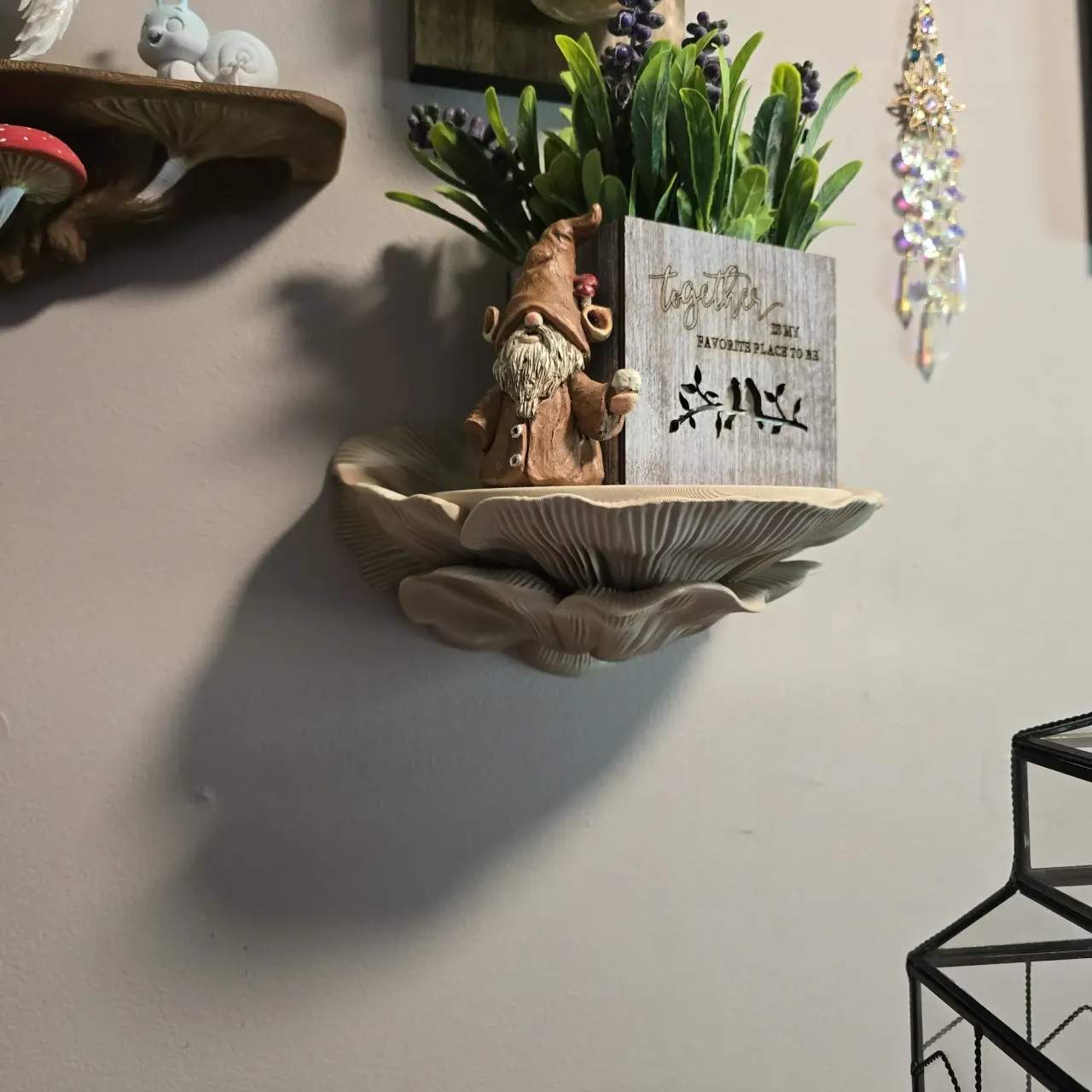 Polica u Obliku Gljive/ Nature Deco