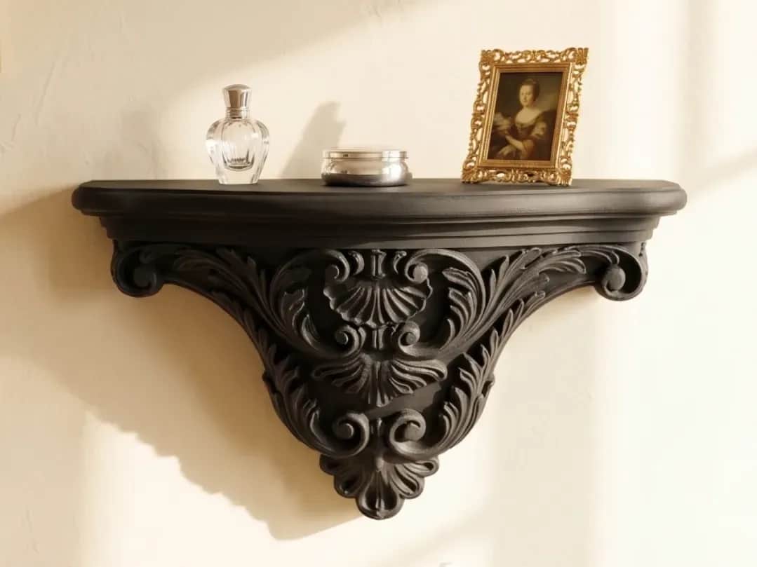Ornamentna Polica Barok Deko/ Jednostavna Za Postavljanje