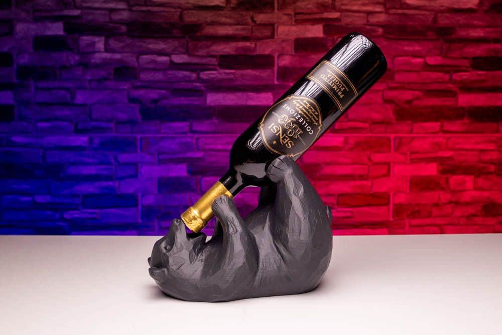 Unikatni Stalak za Vino u Obliku Mede / Držač za Vino