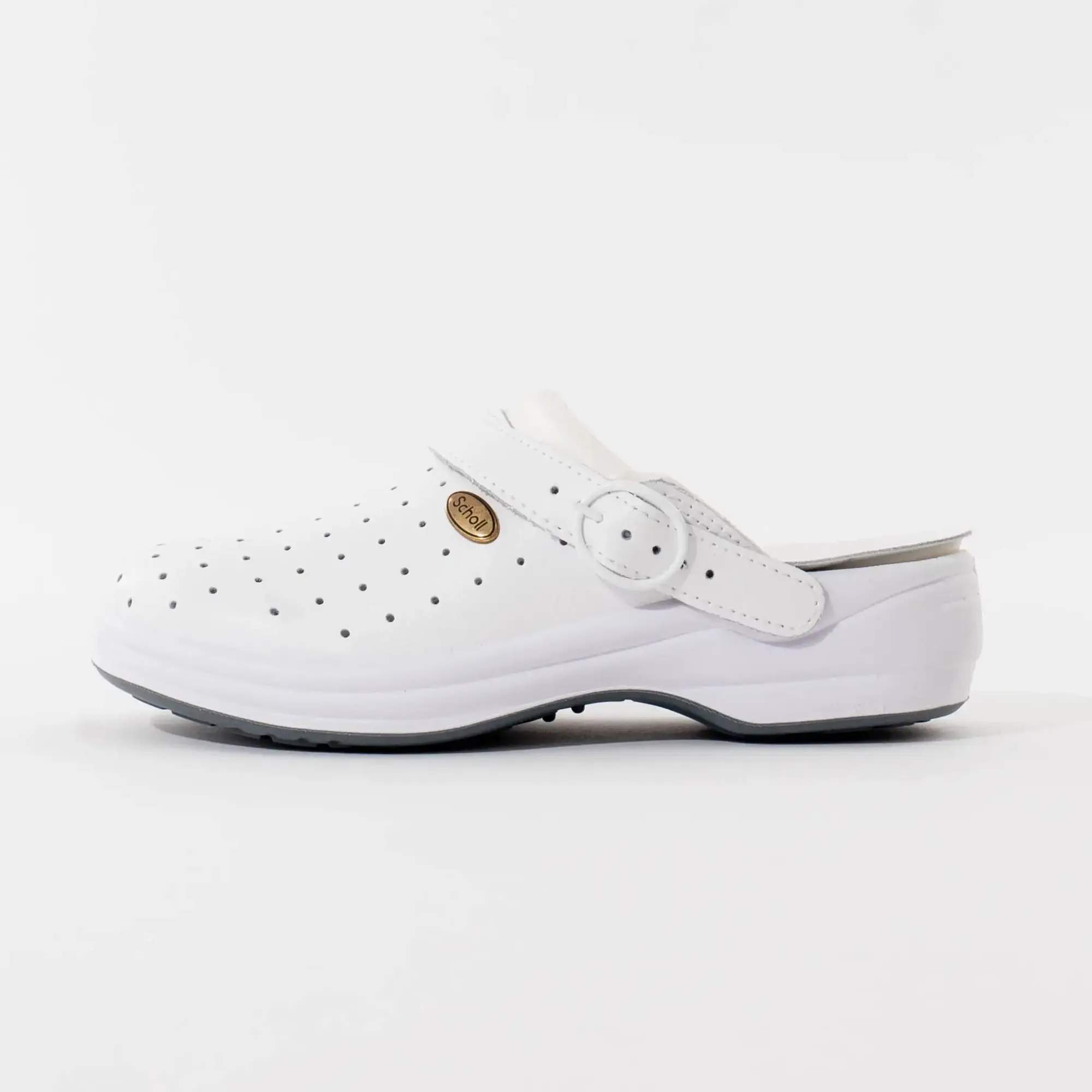 Unisex Scholl klompe New Bonus – Bijele