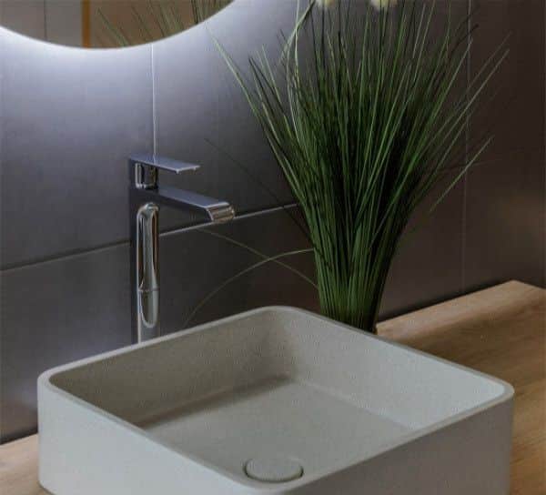 Umivaonik nadgradni 40 cm cappucino s piletom DOLOMITE