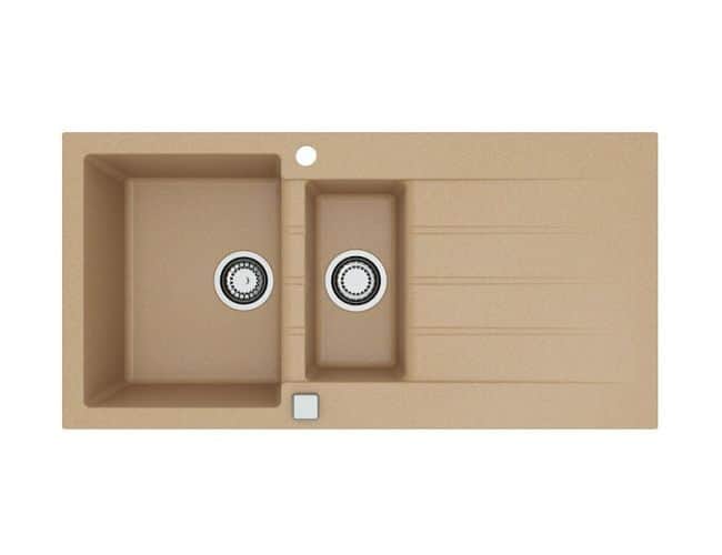 Sudoper 1000x500 Cadit 80 G55-beige A