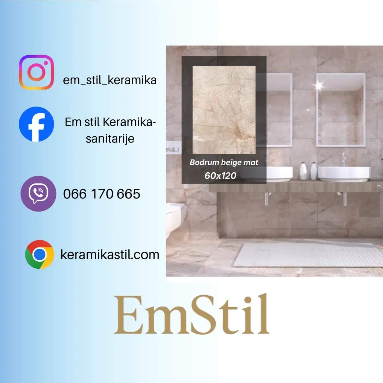 Keramičke pločice 120x60 BODRUM BEIGE MATT 1098