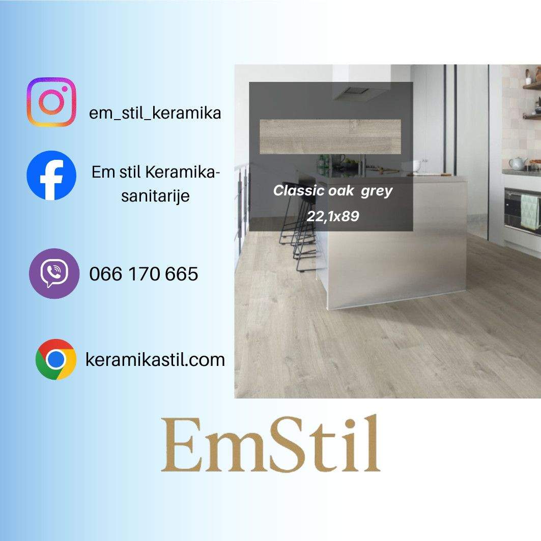 Keramičke pločice 22,1x89 Classic oak grey 1170