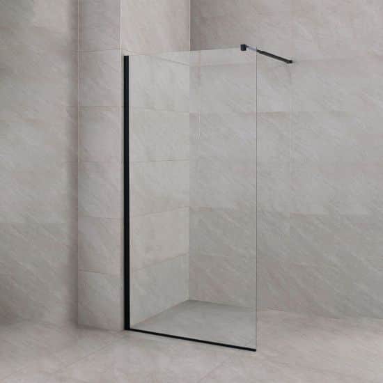 Tuš Kabina Walk In 120cm Crna Rocco