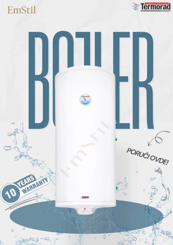 Bojler 120l INOX Desni Kombinovani-TERMORAD R