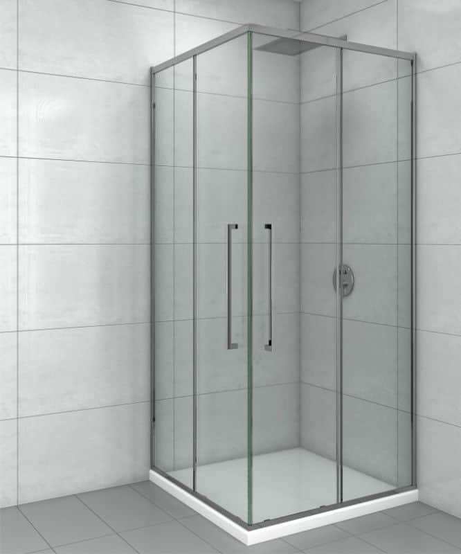 Tuš kabina kvadratna 80x80x200 6mm DEVON tanki ram I
