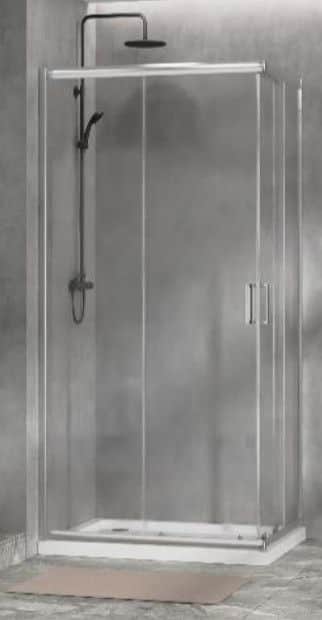 Tuš kabina 80x120cm Staklo MAT kaljeno R