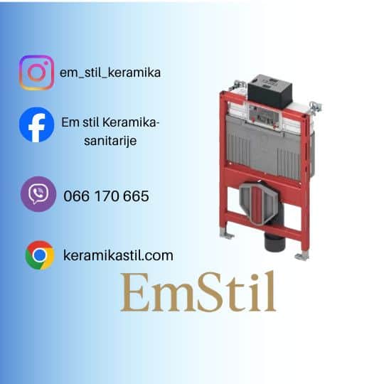 Vodokotlić ugradni TECE profil UNI 2.0 H=82 CM suha ugradnja