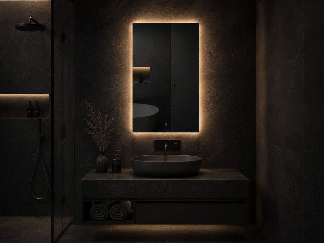 Led ogledalo 60x80 Emily za kupatilo 4000k